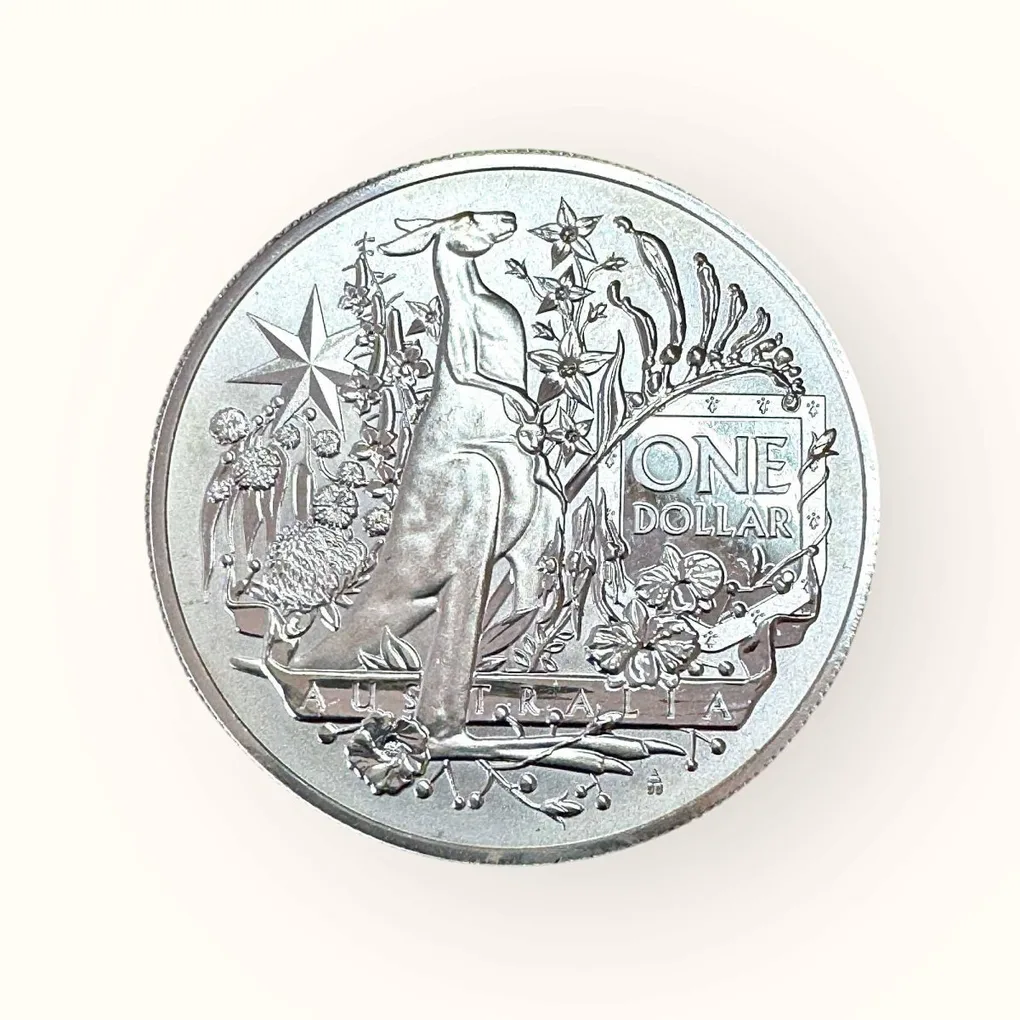 1 Dollar Australia 2021 Elizabeth II 6th Portrait In the name of Court of Arms Ultra Unique and Rare
