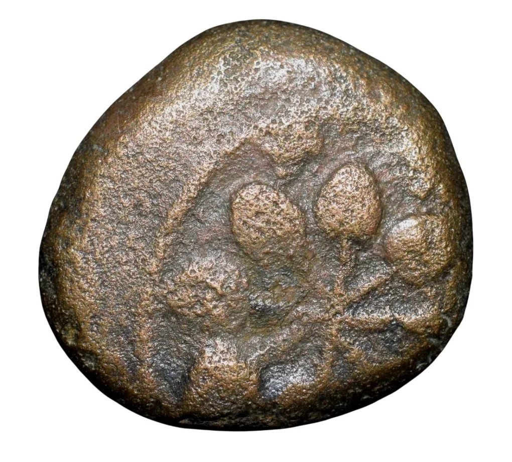 Copper Coin of Satavahan Dynasty (1st Cen. BC) from Paithan Region Elephant Type