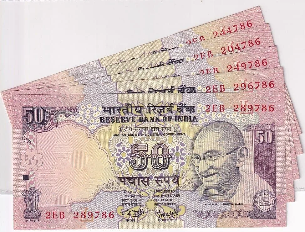 50 Rs YV Reddy Five 786 Ending Fancy Numbers Notes Lot