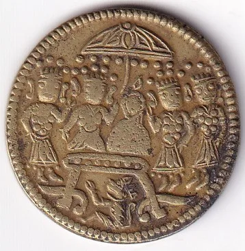Ram Darbar Lord Hanuman Very Old Token #5