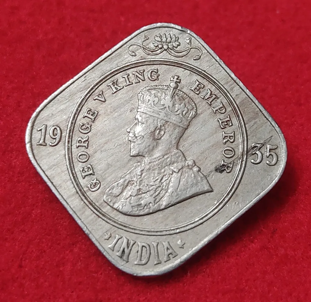 2 Annas George V 1936; Bombay Mint