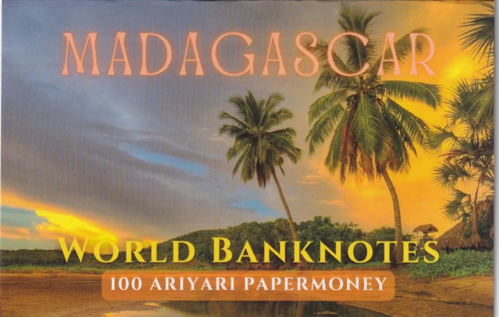 Madagascar 100 Ariyari UNC Note with Beautiful Folder