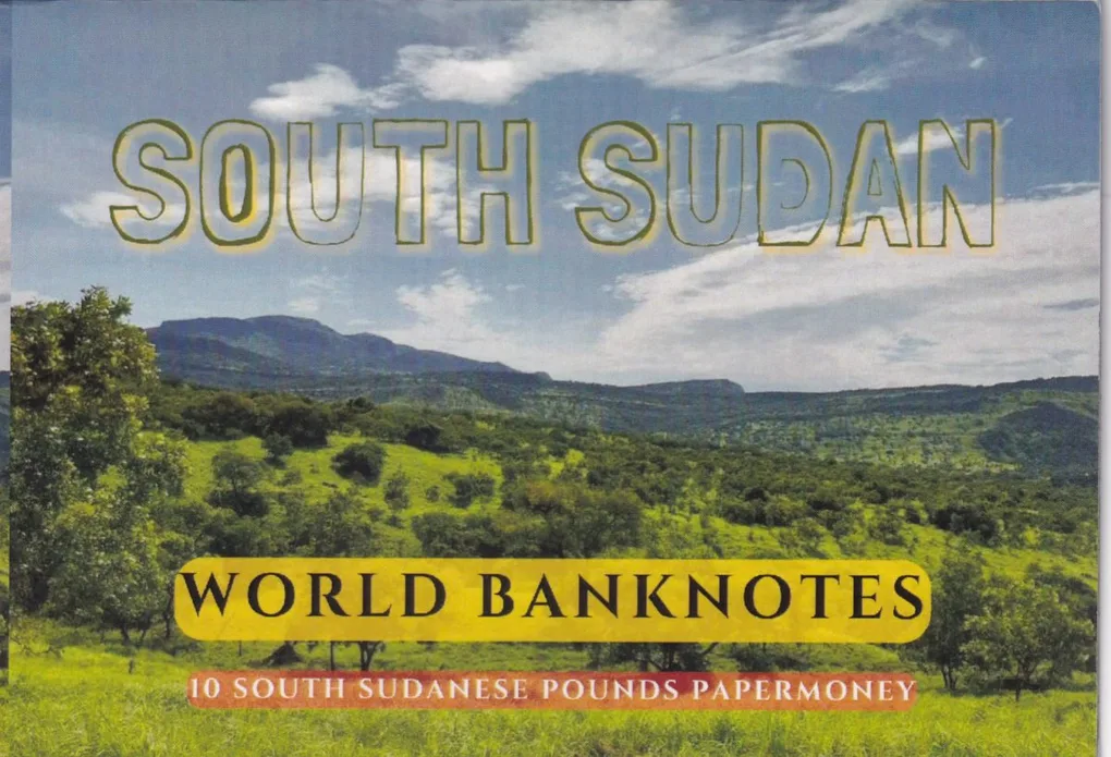 South Sudan 10 Sudanese Pounds UNC Note with Beautiful Folder