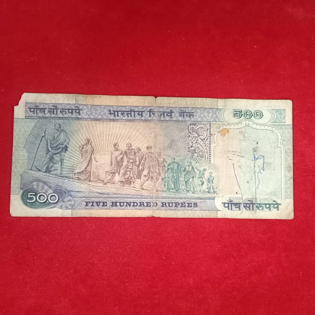 500 Rs Old Rare Dandi March Issue Note Governor C Rangarajan Same Note Given Sku06