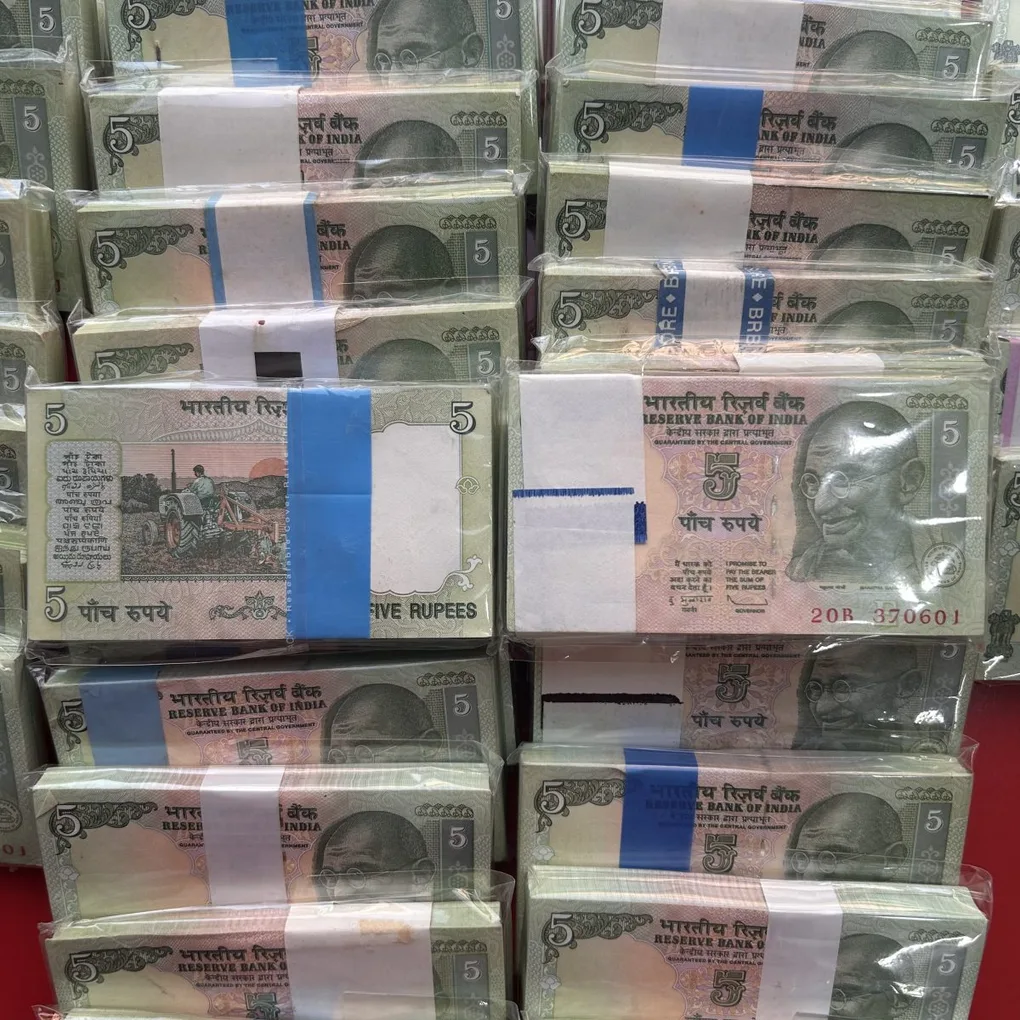 Most Valuable Rare💥 5 Rupee Tractor Issue Bundle Signed By D Subbarao Serial Wise 100 Notes Lowest Price Deal