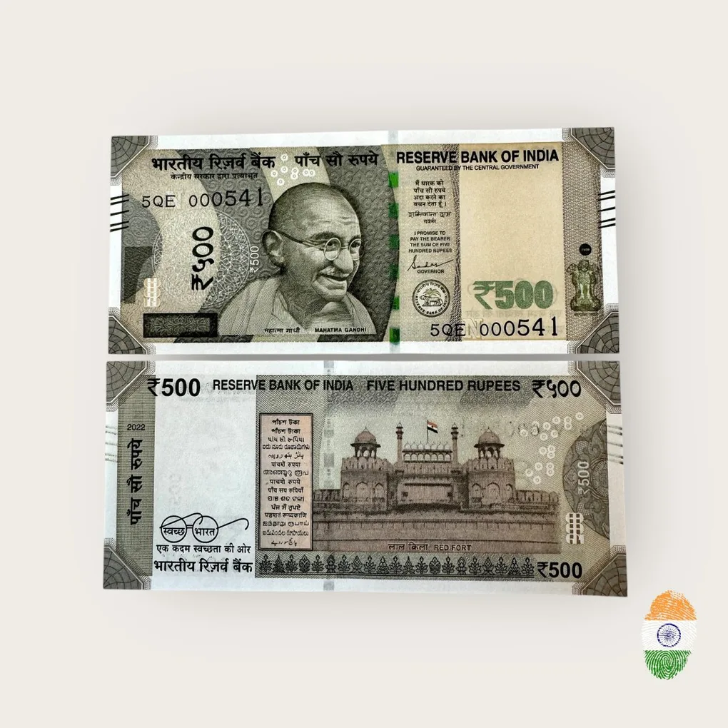 Rs 500 India Banknote Low Serial Number 000541 Issue Gem Unc Unique and Rare