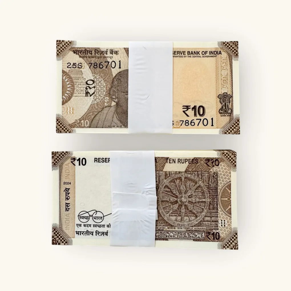 Rs 10 India Banknote Serial Bundle 786701 To 786800 Gem Unc Unique And Rare