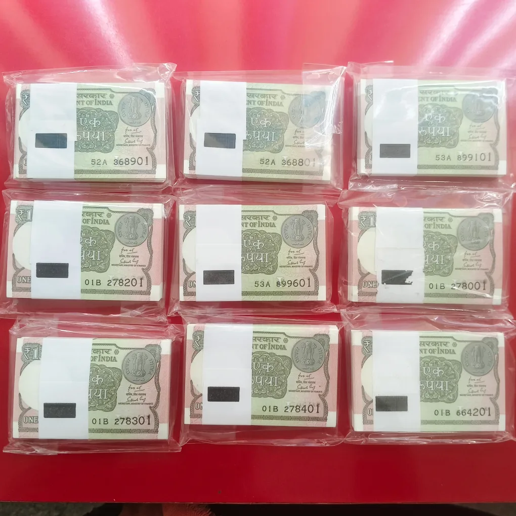DAM Cheap Sale❤️🤑 Today Offer 💓🤩 One Rupee 2018 Bundle 100 Note Packet Serial Wise New Fresh Notes Sign By Subhash Garg Single Bundle Given Most Demanding and Valuable