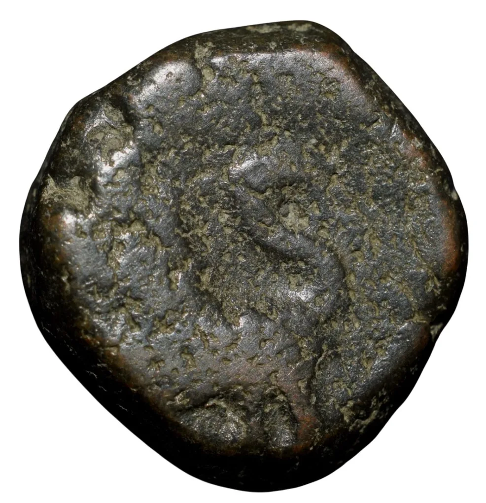 Copper Paisa of Hyderabad State (18th Cen. AD) Feudatory 'Elichpur' of Daryapur Mint KM C19 V.Rare