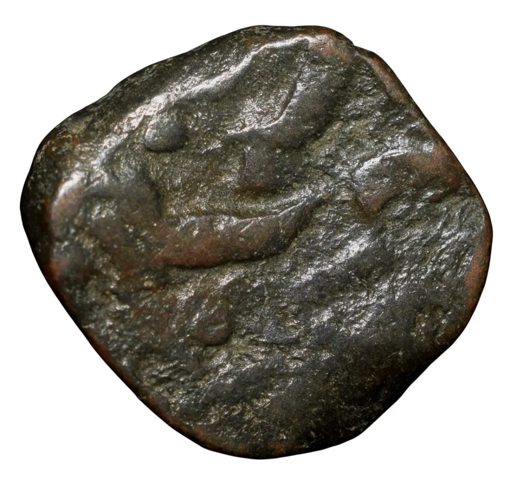 Copper Paisa of Hyderabad State (18th Cen. AD) Feudatory 'Elichpur' of Daryapur Mint KM C19 V.Rare
