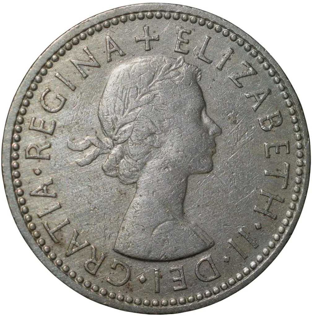 Copper-Nickel 1 Shilling of Elizabeth II(AD 1962) from United Kingdom