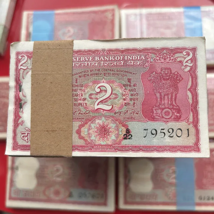 DAM Cheap Sale❤️🤑 Extremely Rare 2 Rupees Tiger Issue 100 Note Fresh Serial Packet Collectable Bundle at Lowest Price 1 Bundle Given