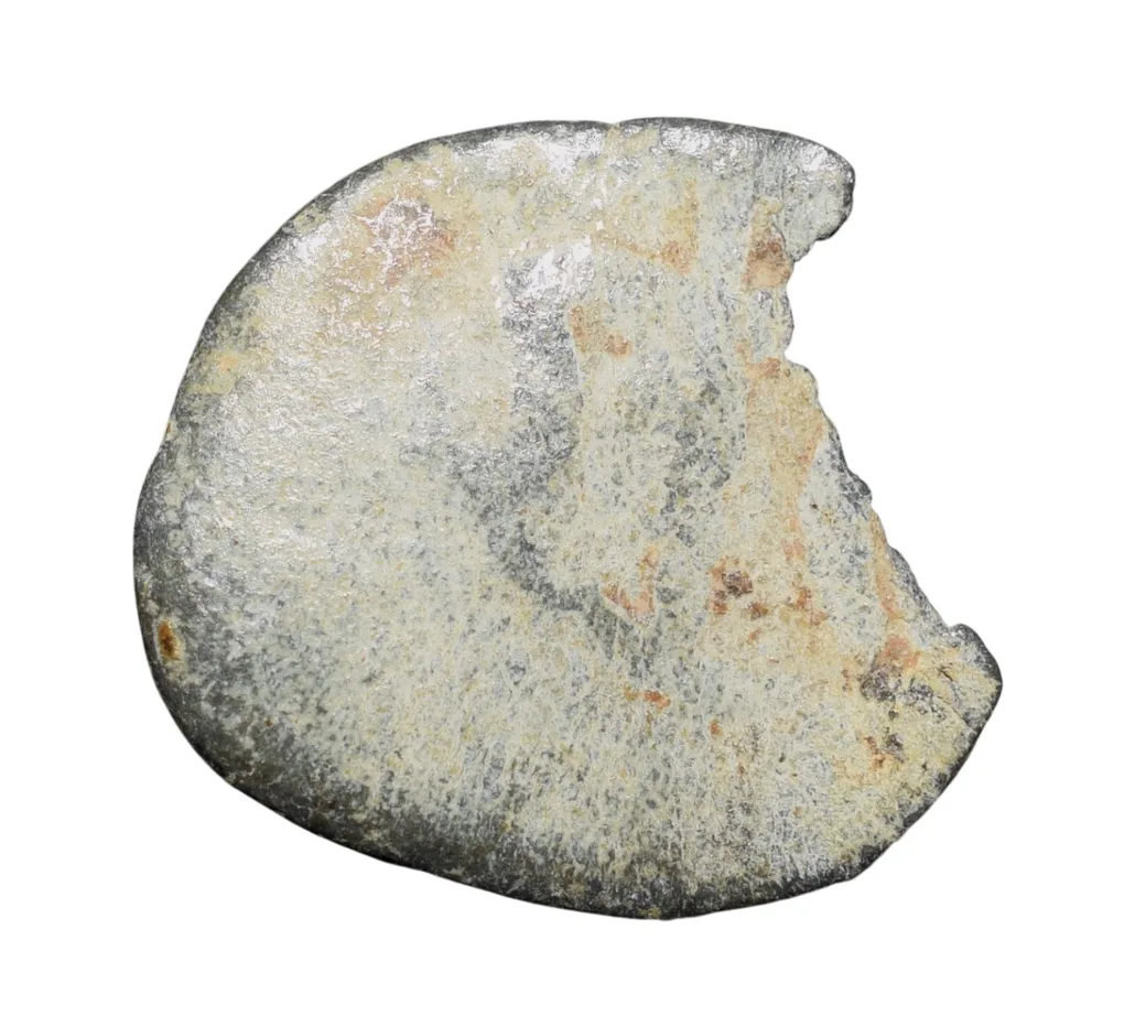 Lead Coin of Vakataka's (5th - 7th Cen. AD) with Trident on Stand/Arched Hill above Platform