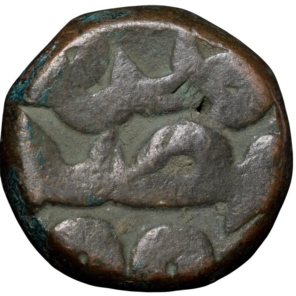 Copper Dam of Akbar(AD1556-1605) of Dogaon Mint KM28.18 Beautiful Grade