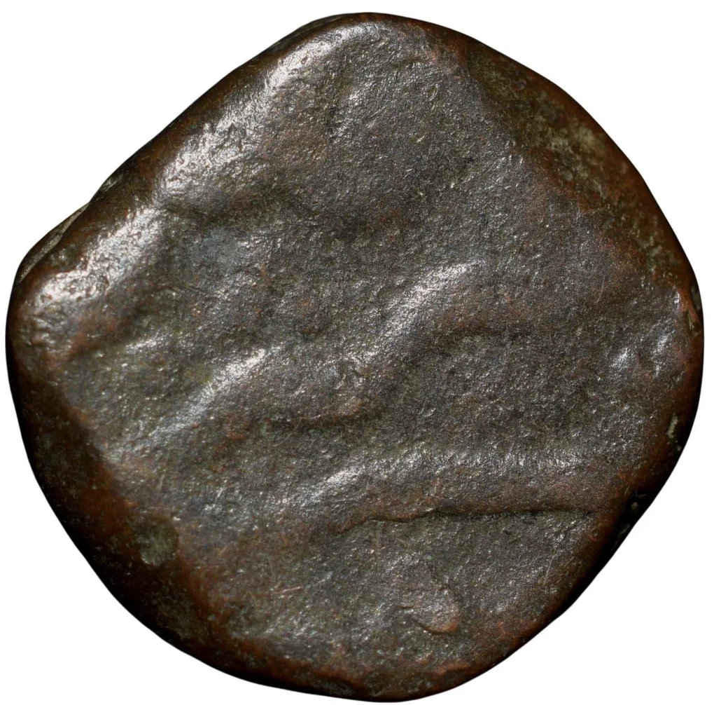 Copper Paisa of Nizam Ali Khan(AD 1761-1803) of Hyderabad State Aurangabad Mint KM2 Rare