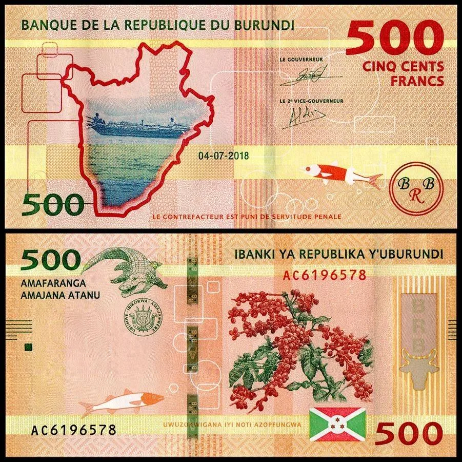 Burundi 500 Francs World Banknote 2018 P50a2 UNC Unique and Rare