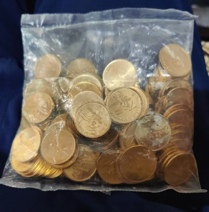 Extremely Rare 5 Rs Coin Packet 2021 AKAM 75th Amrit Mahotsav GEM UNC Condition RBI Sealed Packet