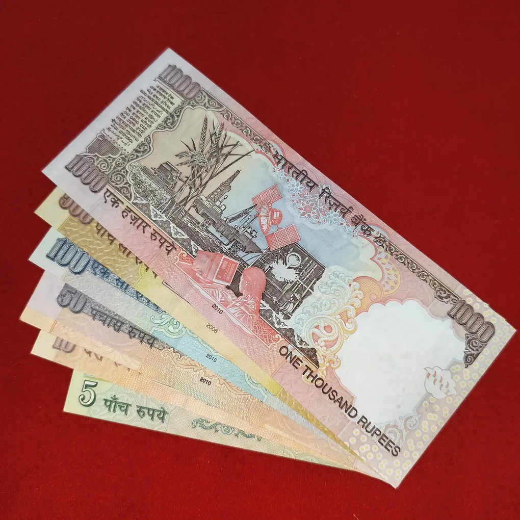 Extremely Rare Super Fancy Set Of 786786 Set of 7 Notes all Gandhi Notes UNC