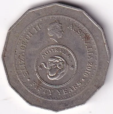 50 Pence Australia 2016 Copper Nickel Coin