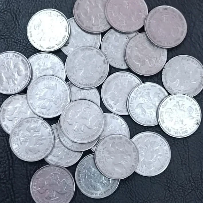 Five Rs Rare Coin First War of the Independence Bombay Mint 10 Pcs Given