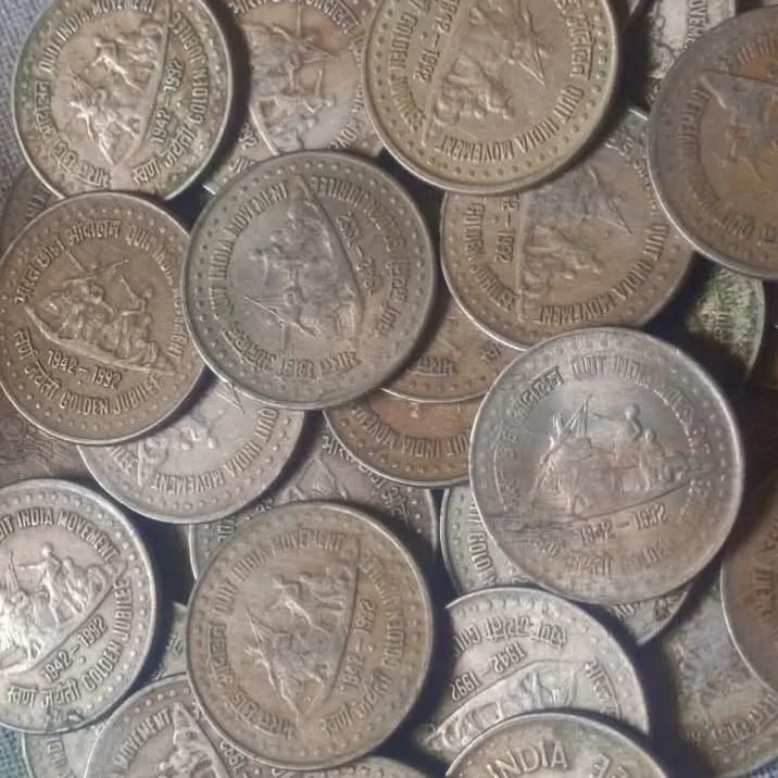 One Rs Quit India Movement 1942-1992 Golden Jubilee Mix Mints All 100 Pcs Given Republic of India