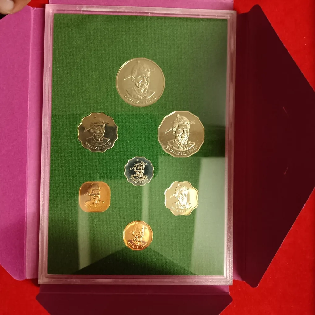 Extremely Rare IteM The First Of The Kingdom Of Swaziland 1974 Year Proof Coin Set