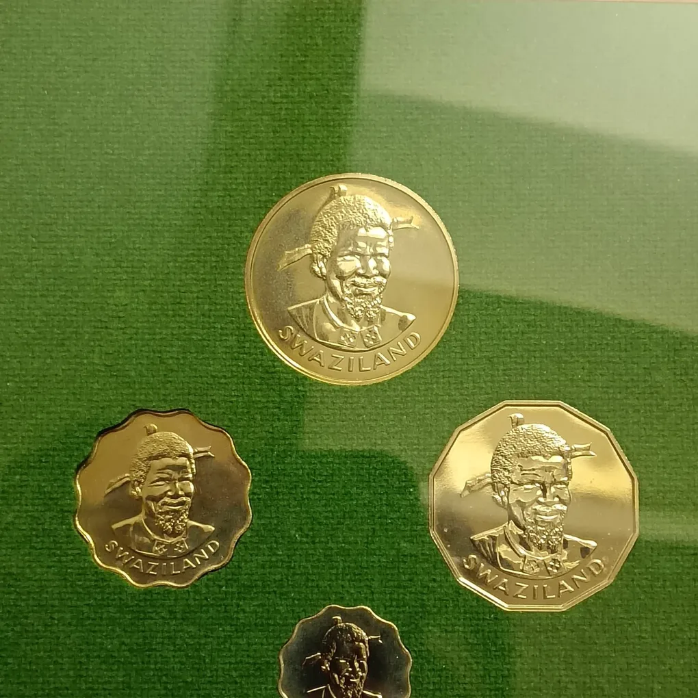 Extremely Rare IteM The First Of The Kingdom Of Swaziland 1974 Year Proof Coin Set