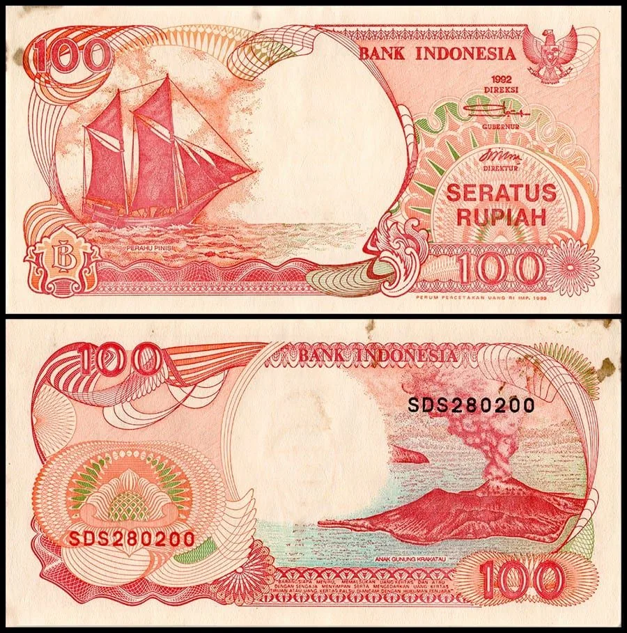 Indonesia 100 Rupiah World Banknote 1992 to 2000 P127 UNC Unique and Rare