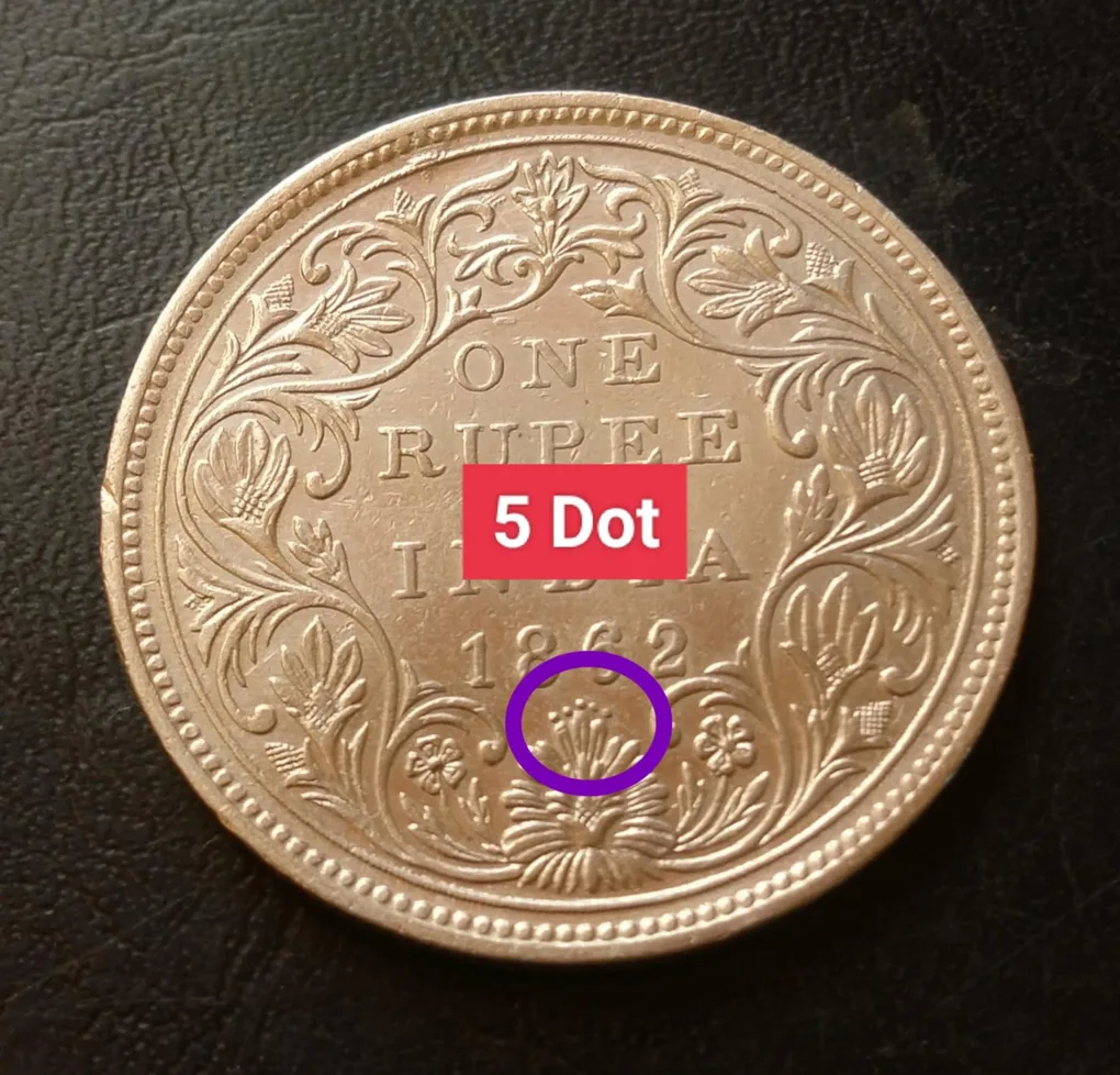 Victoria Queen 👑👑 Year. 1862 DOT Variety .......................... 1862+5=1867 year Weight 11.5 GM Original Gauarantee Excellent Condition Same and similar piece available
