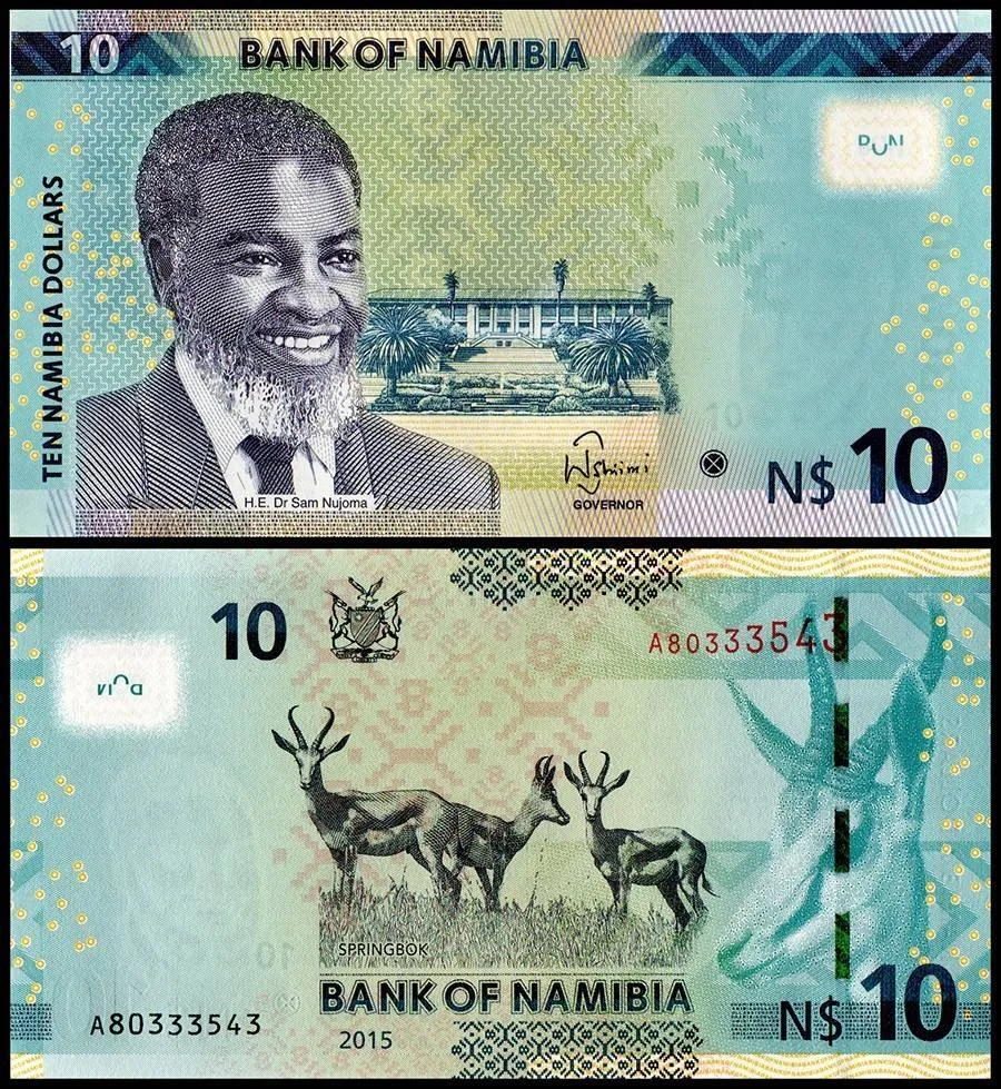 Namibia 10 Namibia Dollars World Banknote 2015 P16a1 UNC Unique and Rare