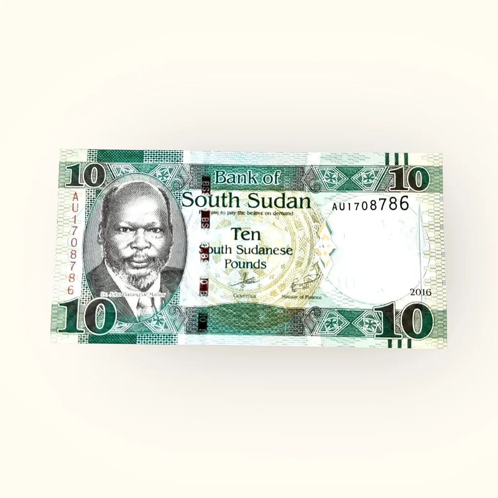 South Sudan 10 South Sudanese Pounds Banknote Ending 2016 UNC Ending 786