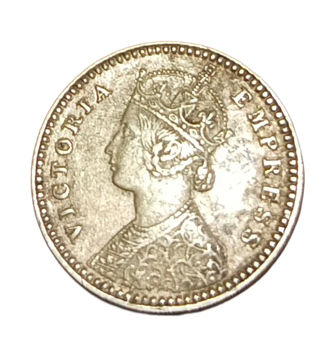 British India Silver 2 Annas Year 1882 **Scare** High Collectable Grade.