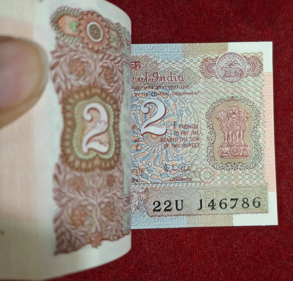 2 Rupees Satellite R.n.malhotra with Fancy Number Ending 786