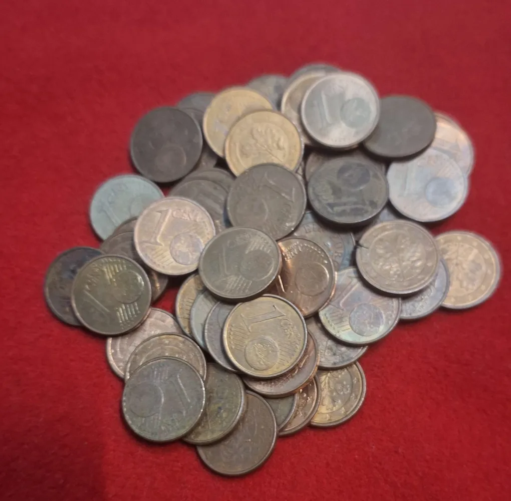1 Euro Cent 60 Piece Given