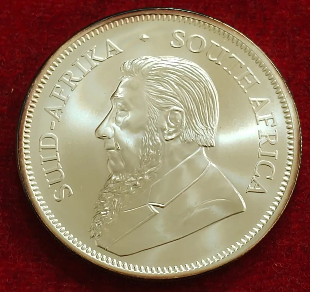 South Africa 2022 Silver Krugerrand - 1 Rand Silver (.999) Weight 31.1 g one oz gem unc with capsool (Paul) Kruger