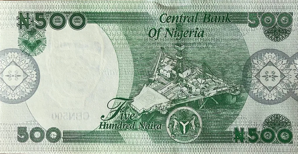 500 Naira of Nigeria Country (AD 2022-2025) with Dr. Nnamdi Azikiwe (1904-1996) - First President
