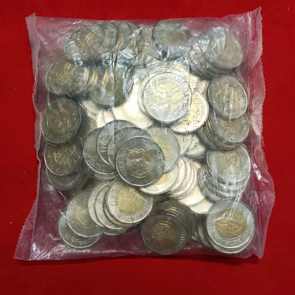 20 Rs Akam Scare Coin 2022 Year Hyderabad Mint RBI Sealed Packet 100 Pcs