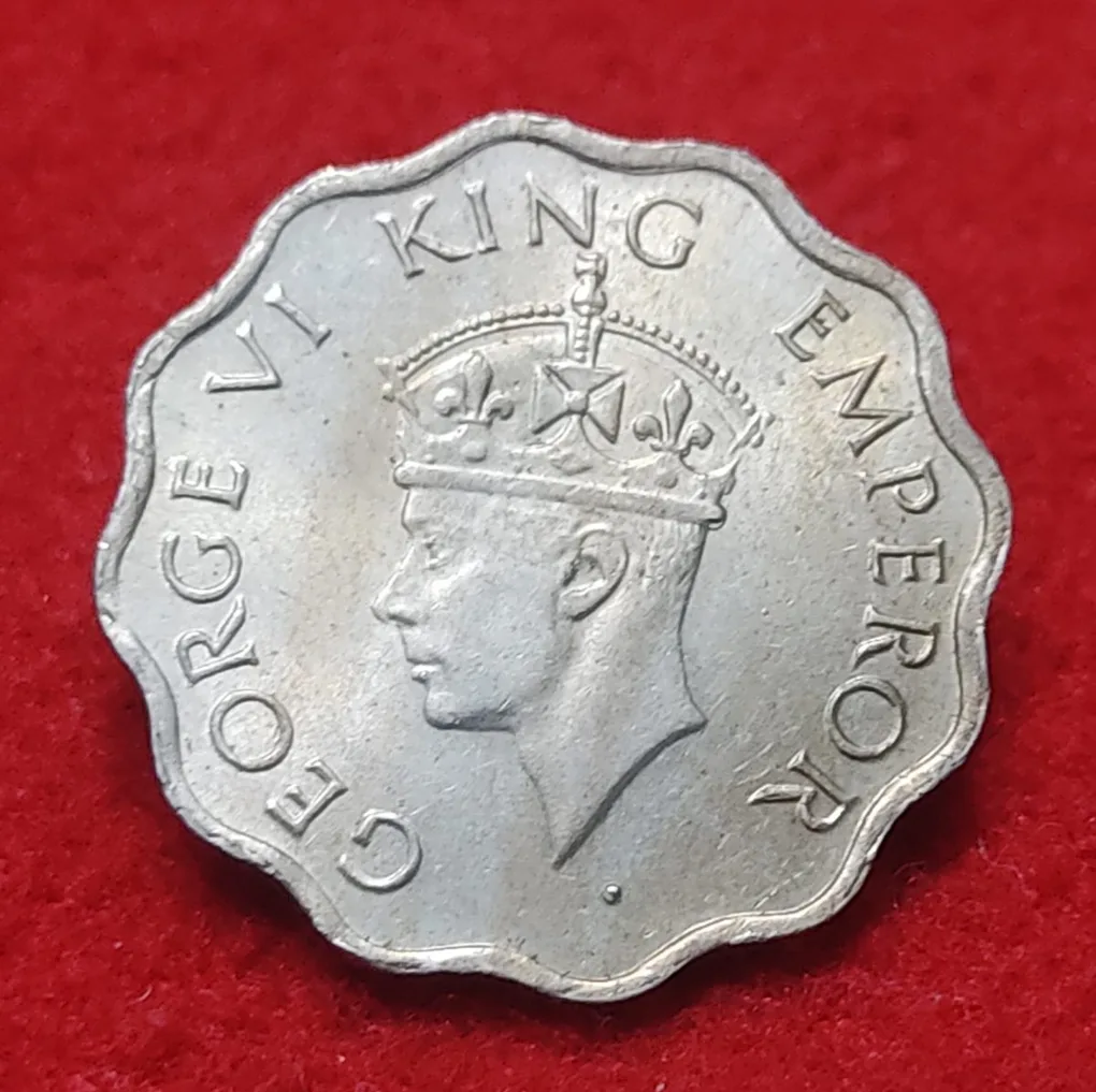 One Anna George VI 1946 Bombay Mint UNC Condition