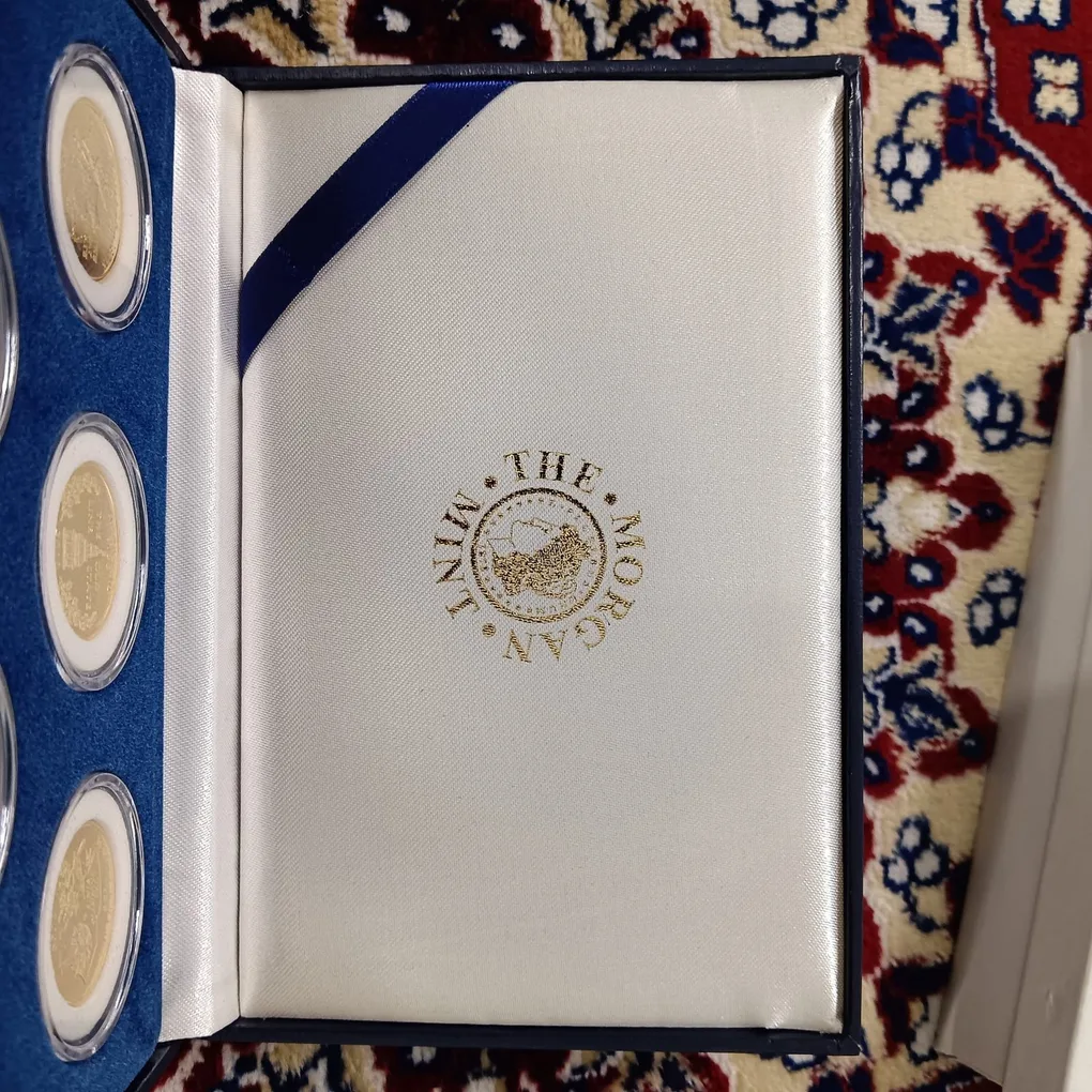 Extremely Rare State Quarter Dollars United States of America Uncirculated Proof Coins Authenticity Certificate Morgan Mint By USA 24 Kt Gold Plated Issue Coin 1999 Year