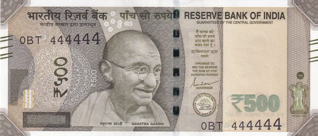 444444 Fancy Number 500 Rupees GEM 💎 UNC Rare Note