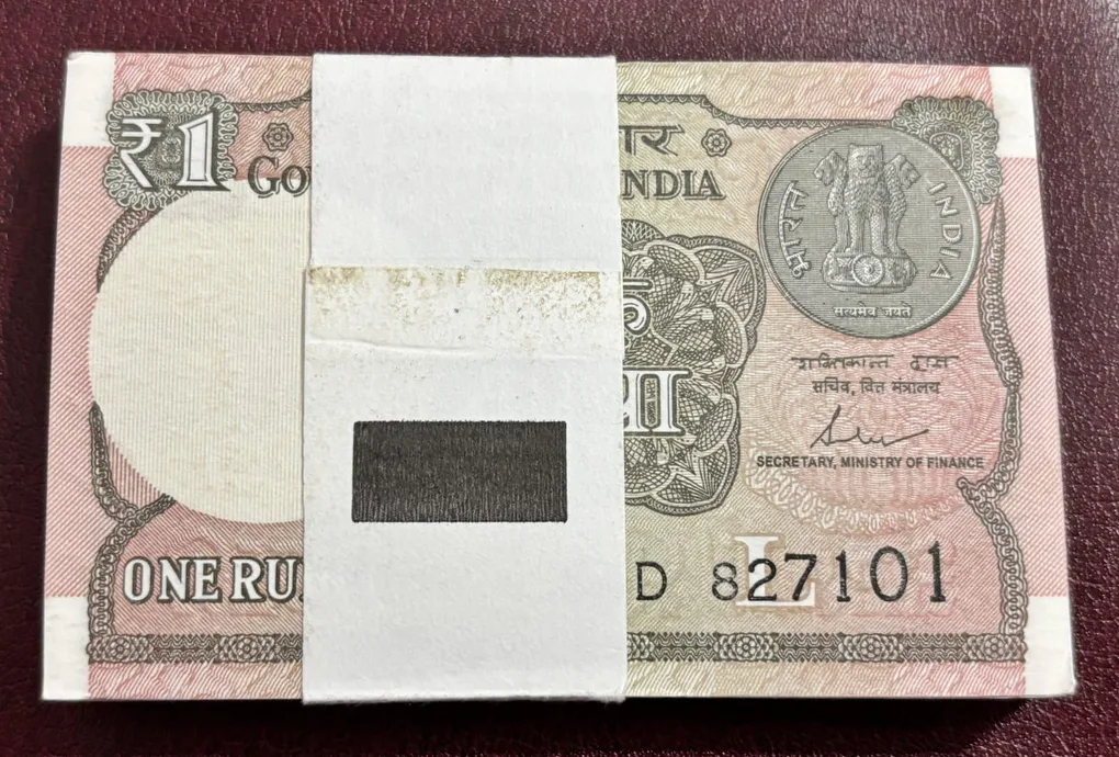 one rupee 2017 pink colored bundle