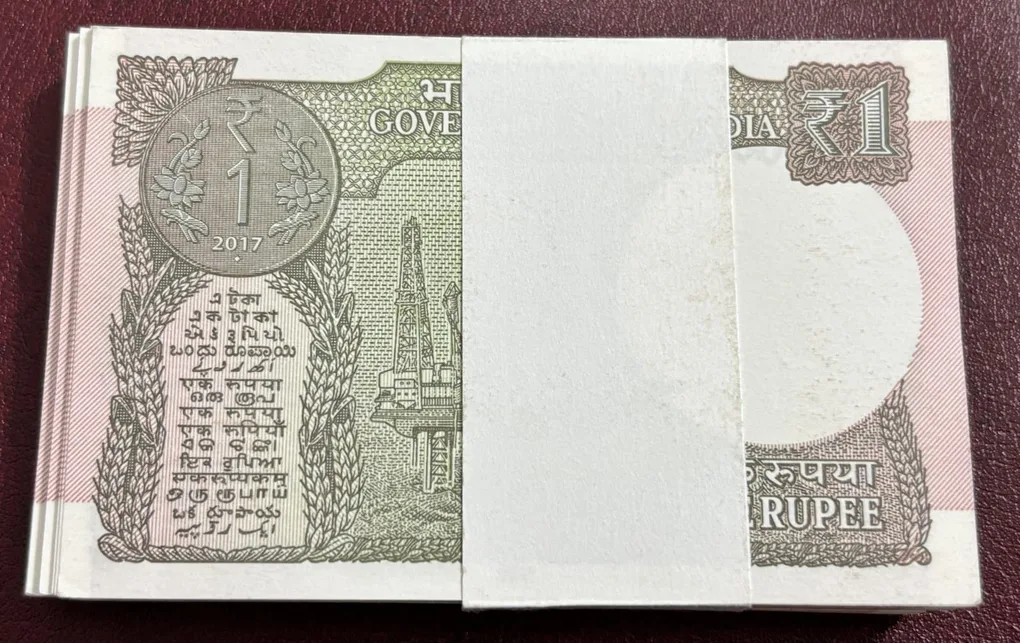 one rupee 2017 pink colored bundle