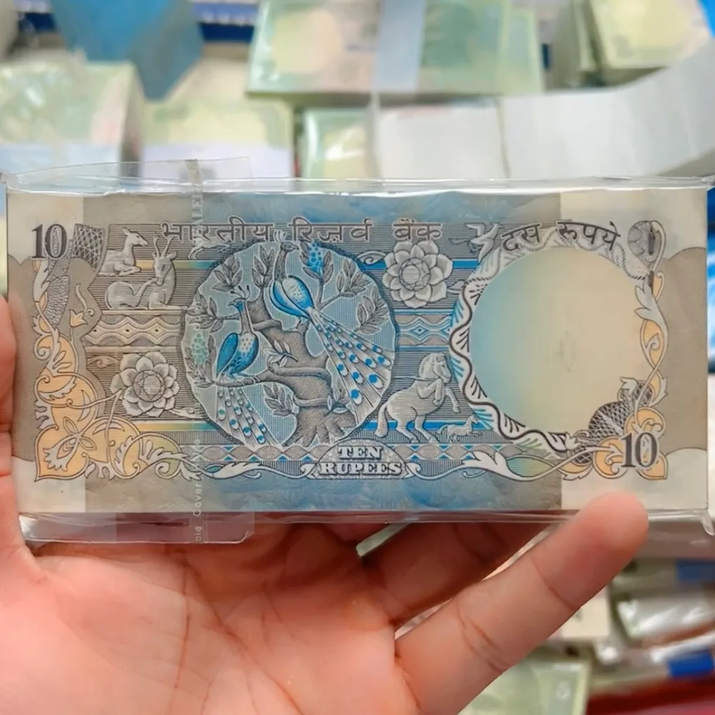 Extremely Rare 10 Rupee Peacock 🦚 Bundle Signed By RN Malhotra GEM UNC Condition Old 100 Currency Note Serial Wise Packet Different Serial No Gaddi Given