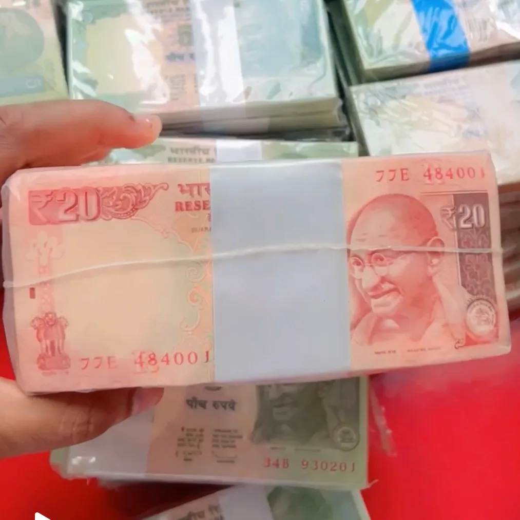 20 Rupee Old Complete RIM Total 1000 Fresh Currency Notes Collection 10 Gaddi Bundle RBI Sealed Packed Packet