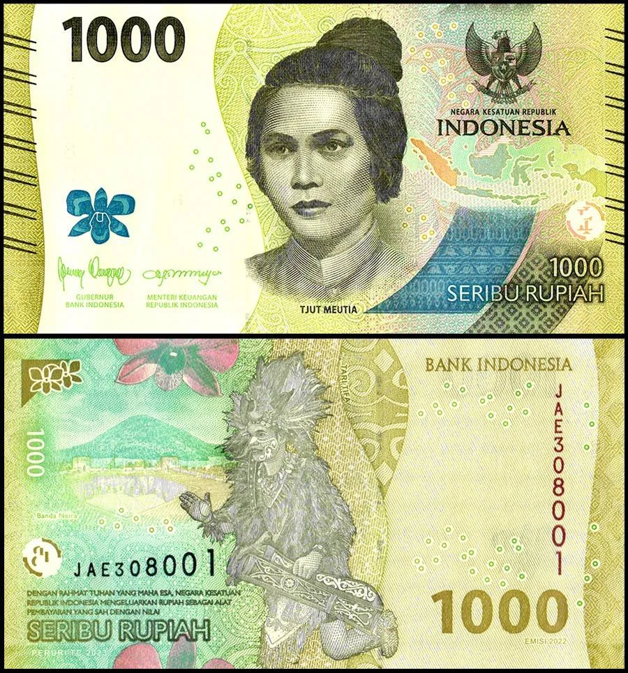 Indonesia 1000 Rupiah Banknote 2023 P162a2 UNC Unique and Rare