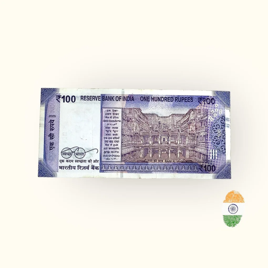 Rs 100 India Banknote Both Sides NO Number Error Unique and Rare