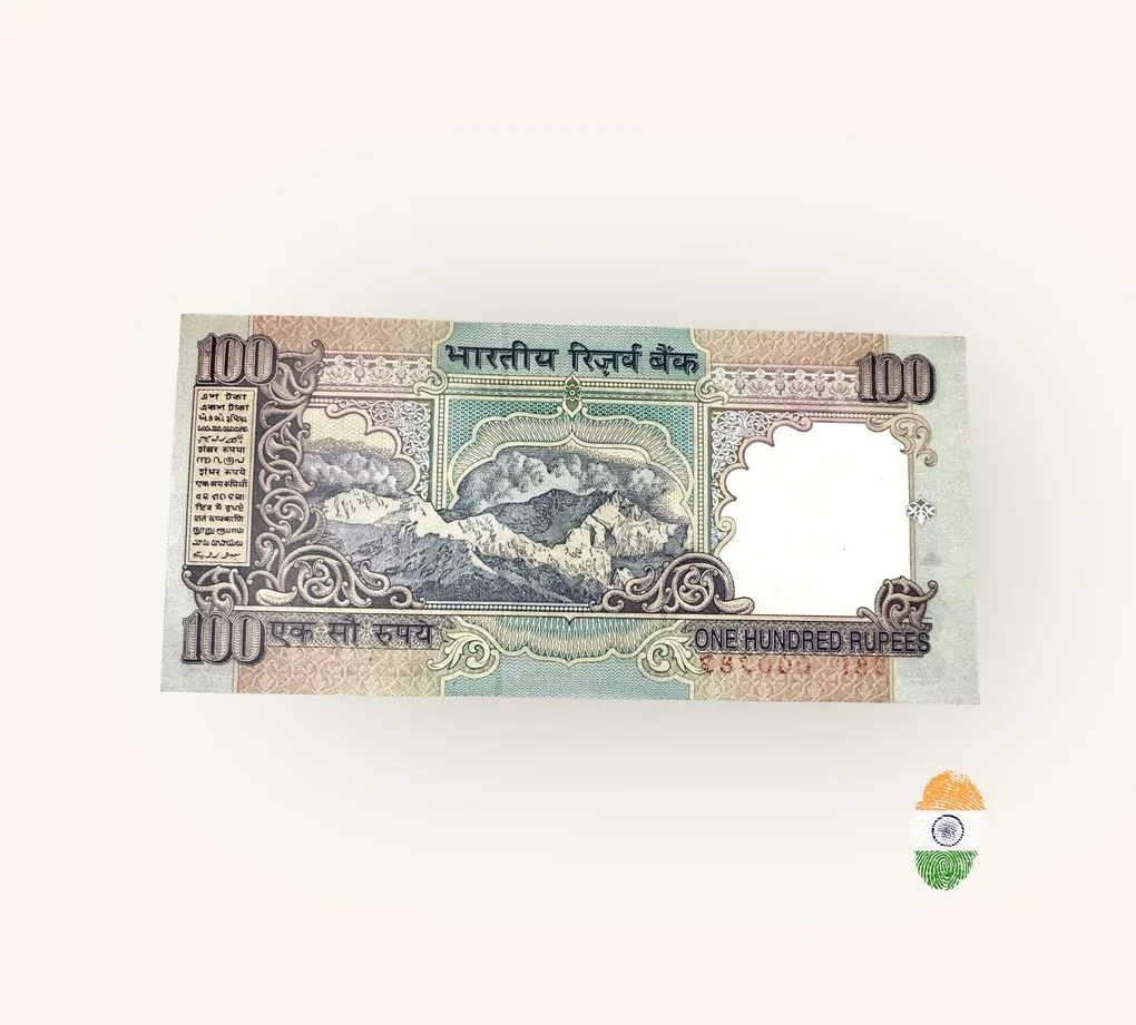 Rs 100 India Banknote Holy Fancy Number Set 9BP 000786 Small Font Y V Reddy Inset L Without Year Issue Unique and Rare