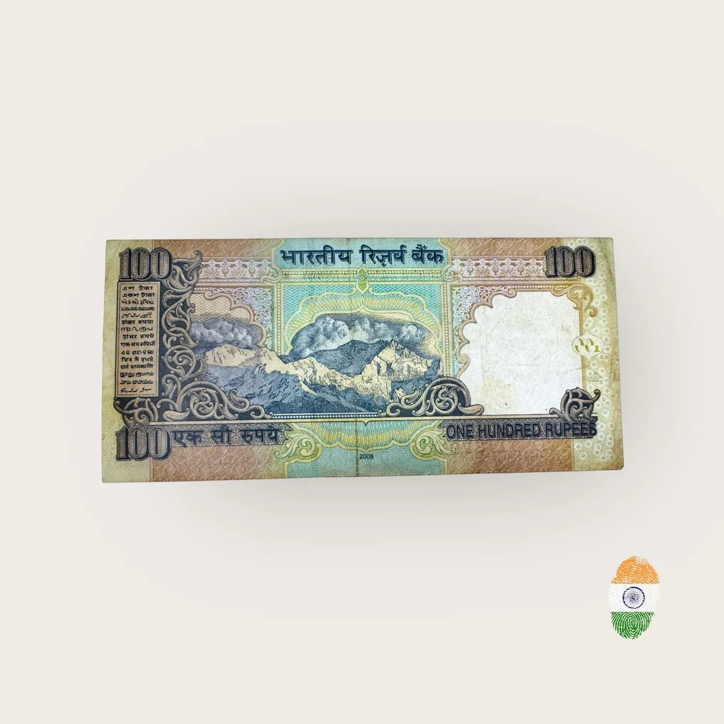 Rs 100 India Banknote Error One Side N Number Unique and Rare