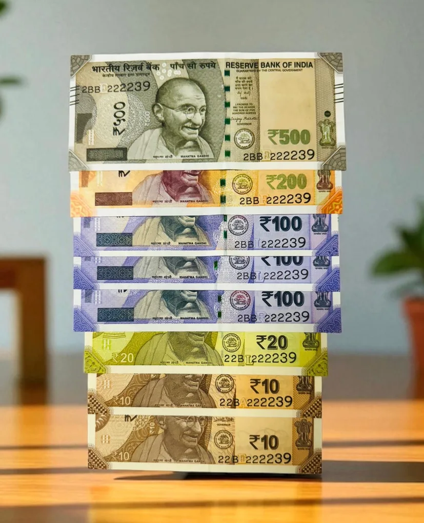 Rs 10 to 500 India Banknote Super Solid Fancy Number Octagon Set 2BB GEM UNC Unique and Rare