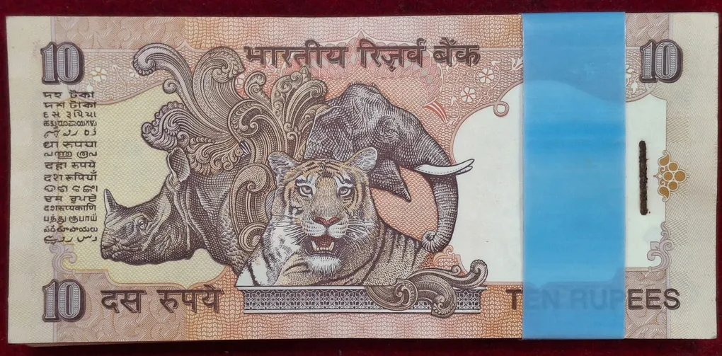 10 Rupees Governor C. Rangarajan Rare GEM UNC Serial Packet